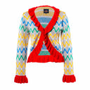 MAXHOSA MLC15 - KNITTED RUFFLE CARDIGAN