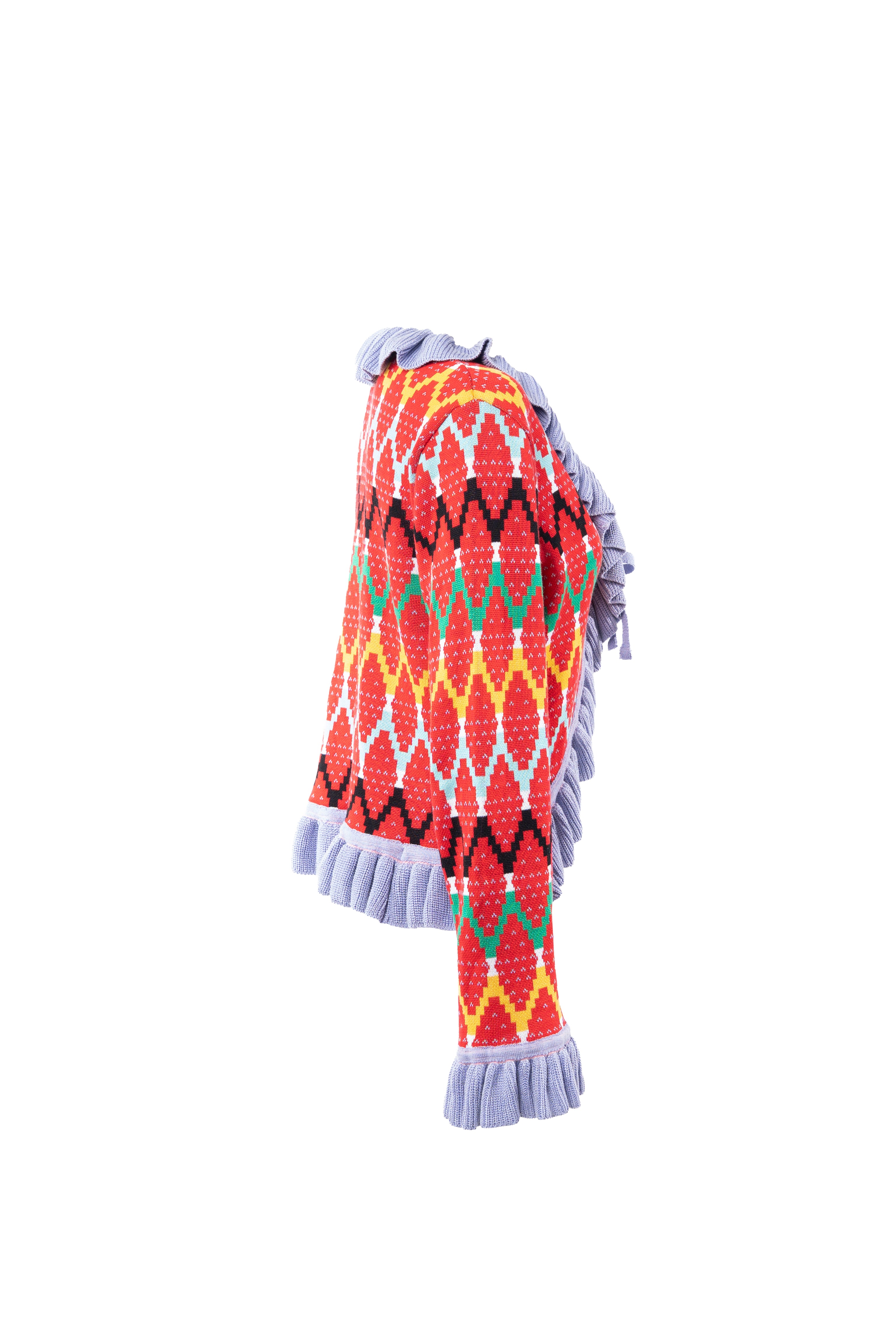 MAXHOSA MLC16 - Ladies Knitted Ruffle Cardigan – MAXHOSA AFRICA