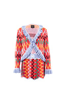 MAXHOSA MLC16 - LADIES KNITTED RUFFLE CARDIGAN