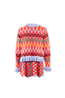 MAXHOSA MLC16 - LADIES KNITTED RUFFLE CARDIGAN