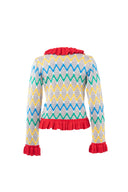 MAXHOSA MLC15 - KNITTED RUFFLE CARDIGAN