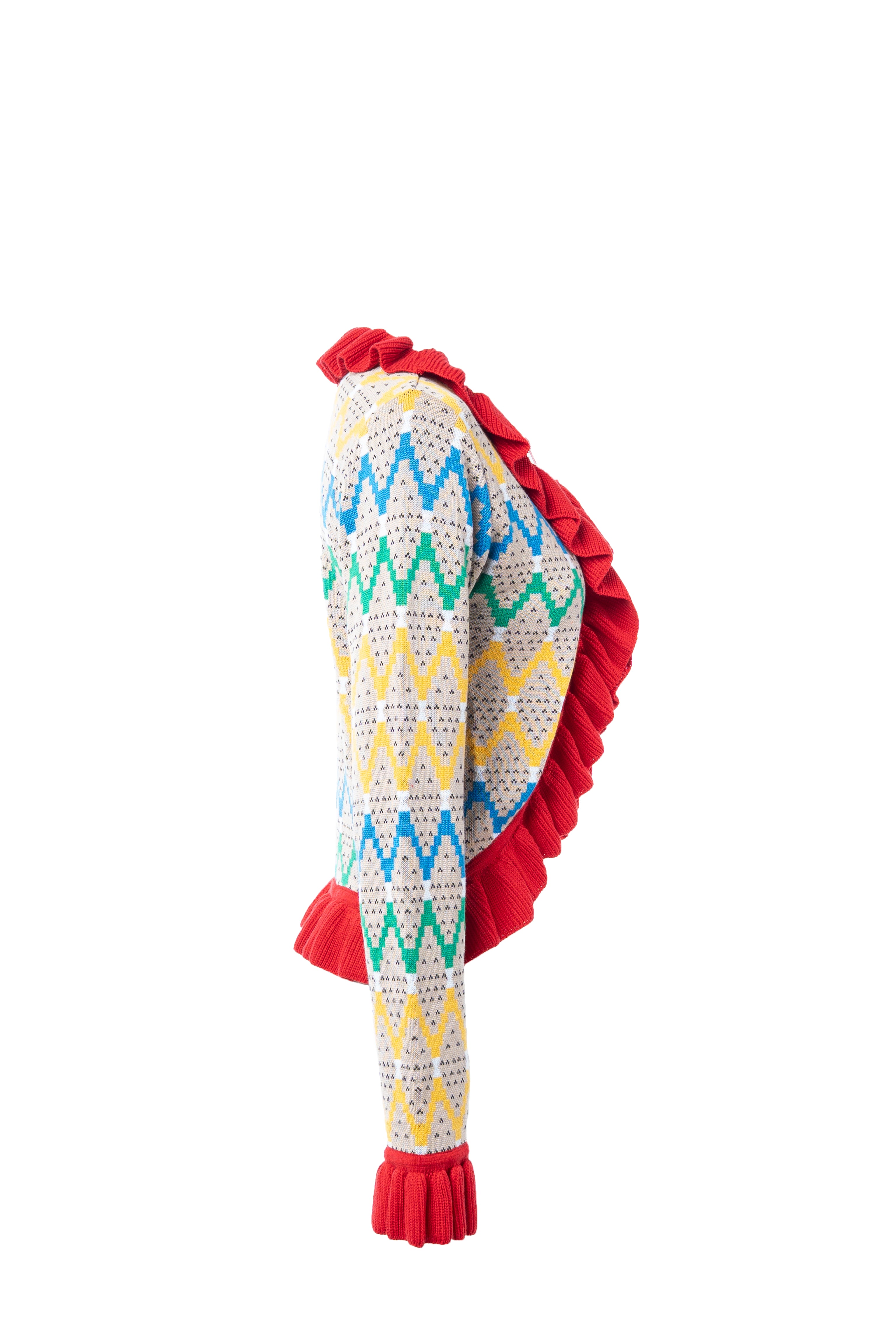 MAXHOSA MLC15 - Knitted Ruffle Cardigan – MAXHOSA AFRICA