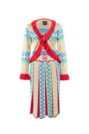 MAXHOSA MLC15 - KNITTED RUFFLE CARDIGAN